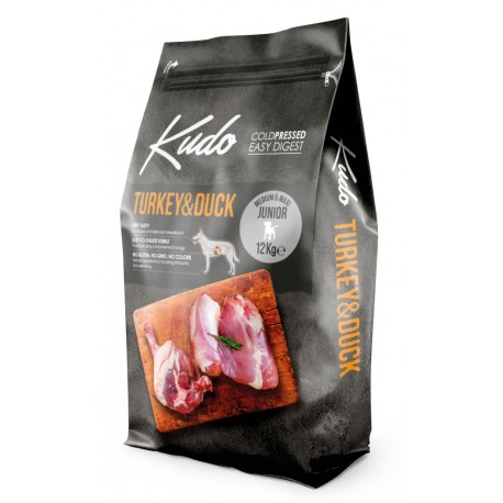 Kudo Lg Turkey - Duck  Med-Maxi Junior 12 Kg